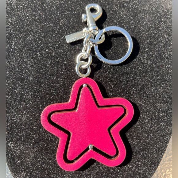 Coach Spinning Star Bag Key Ring Charm - Picture 2 of 13